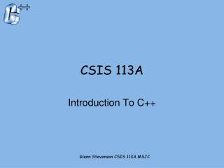 CSIS 113A