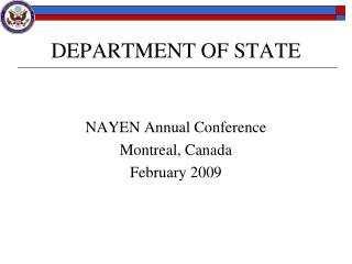 DEPARTMENT OF STATE