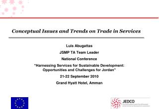 Conceptual Issues and Trends on Trade in Services