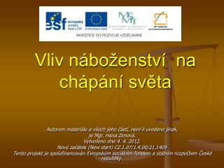 Vliv náboženství na chápání světa
