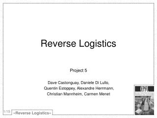 Reverse Logistics