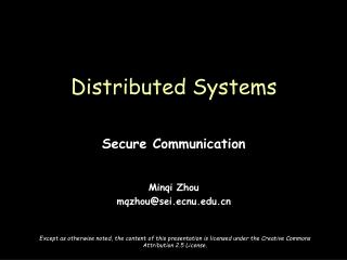 Distributed Systems