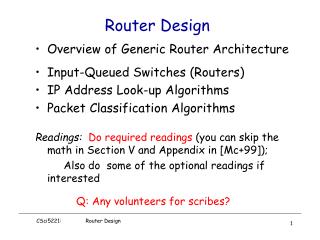 Router Design