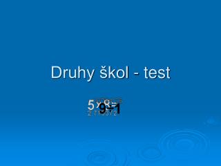 Druhy škol - test