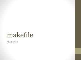 makefile