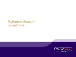 MyHarrow Account Harrow Council