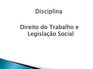 Disciplina