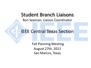 Five CTS Student Branches 2010-2011