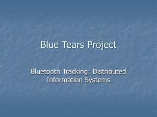 Blue Tears Project