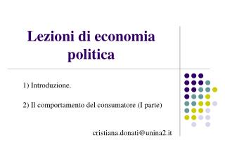 Lezioni di economia politica