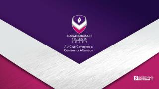 AU Club Committee’s Conference Afternoon