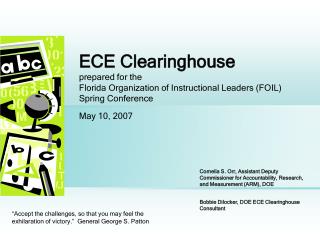 End-of-Course Examinations (ECE) Clearinghouse