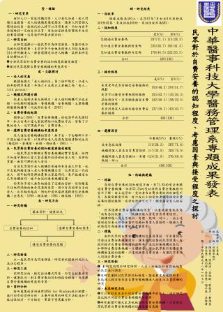 中華醫事科技大學醫務管理系專題成果發表