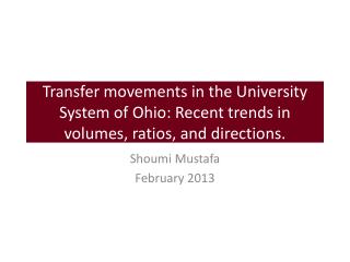 Shoumi Mustafa February 2013