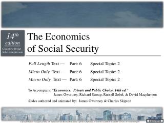 The Economics of Social Security