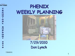 PHENIX WEEKLY PLANNING