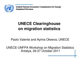 UNECE Clearinghouse on migration statistics