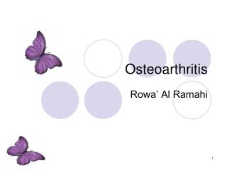 Osteoarthritis