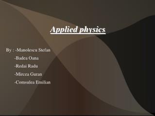 Applied physics