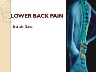 LOWER BACK PAIN