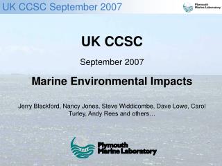 UK CCSC September 2007