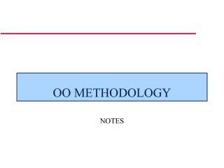 OO METHODOLOGY