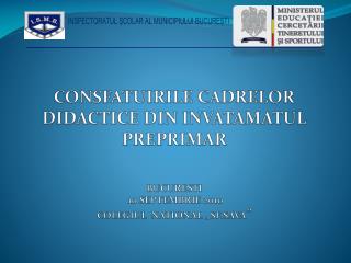 INSPECTORATUL ŞCOLAR AL MUNICIPIULUI BUCUREŞTI