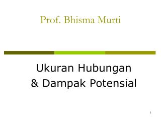 Prof. Bhisma Murti