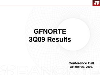 GFNORTE 3Q09 Results