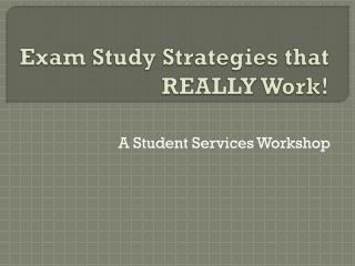 Exam Study Strategies that REALLY Work!