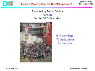 Forward Muon System for the D0 Experiment