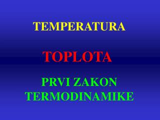 TEMPERATURA