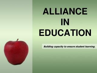 ALLIANCE IN EDUCATION