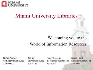 Miami University Libraries