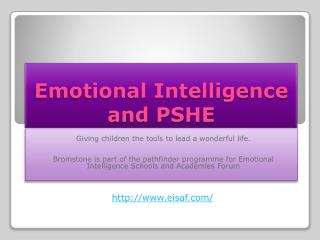 Emotional Intelligence and PSHE