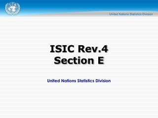 United Nations Statistics Division