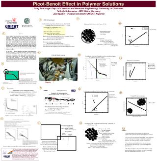 Picot-Benoit Effect in Polymer Solutions