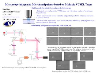 Microscope-integrated Micromanipulator based on Multiple VCSEL Traps