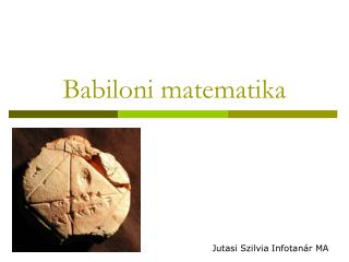 Babiloni matematika