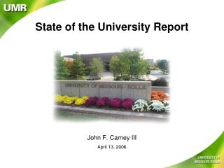 State of the University Report