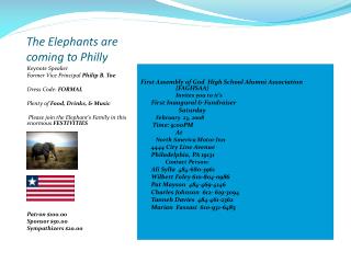 The Elephants are coming to Philly