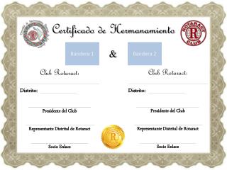 Certificado de Hermanamiento