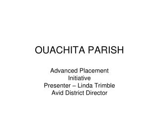 OUACHITA PARISH