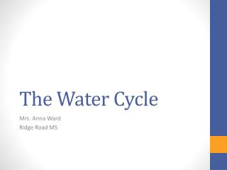The Water Cycle