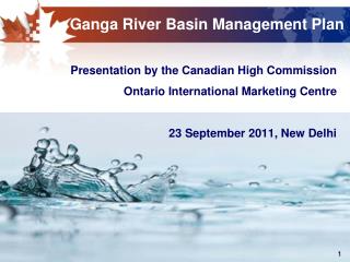 Ganga River Basin Management Plan
