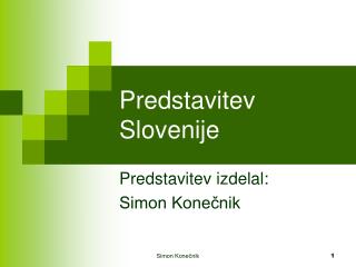 Predstavitev Slovenije