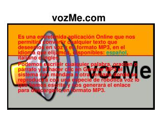 vozMe