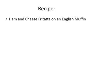 Recipe: