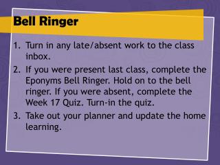 Bell Ringer