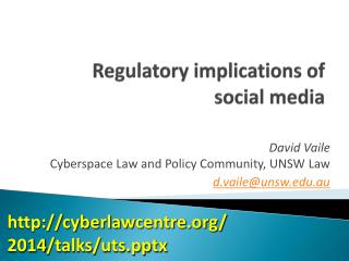 Regulatory implications of social media